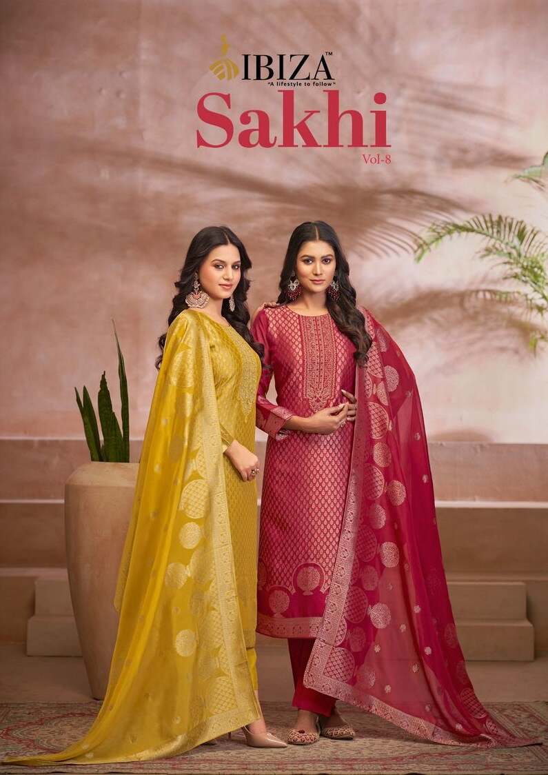 Ibiza Sakhi Vol 8 Silk Salwar Kameez Collection