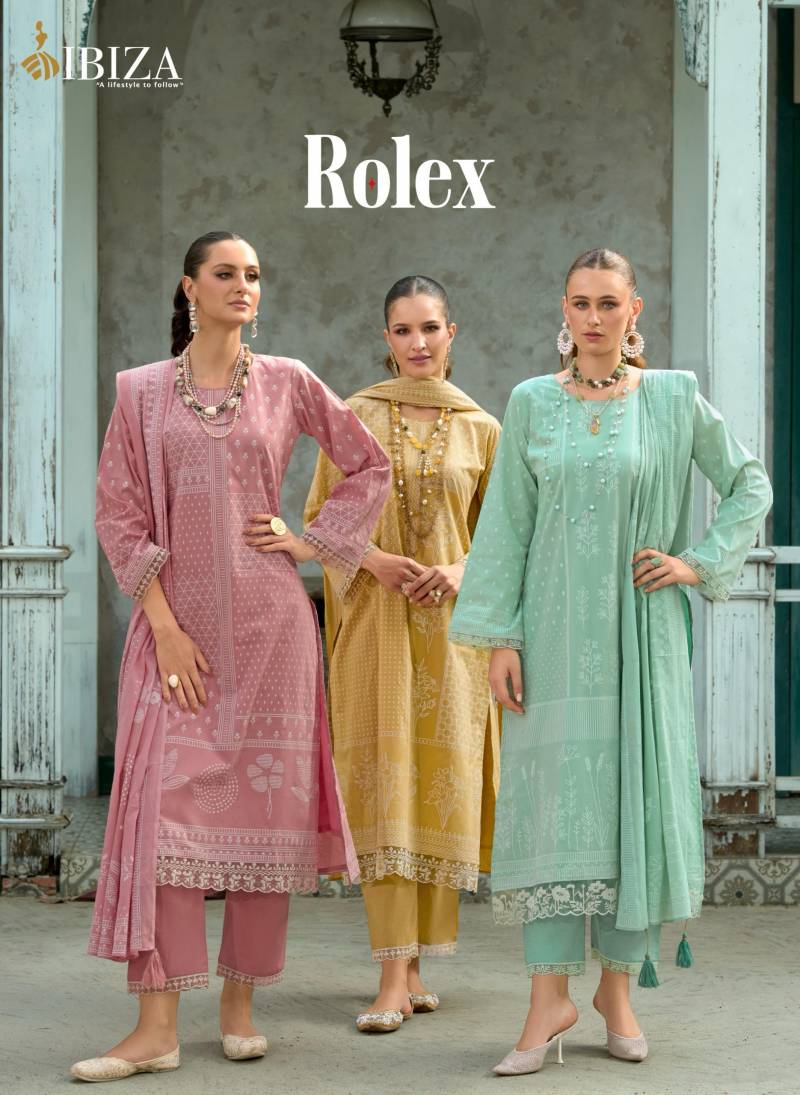 Ibiza Rolex Cambric Cotton Printed Salwar Suits Collection