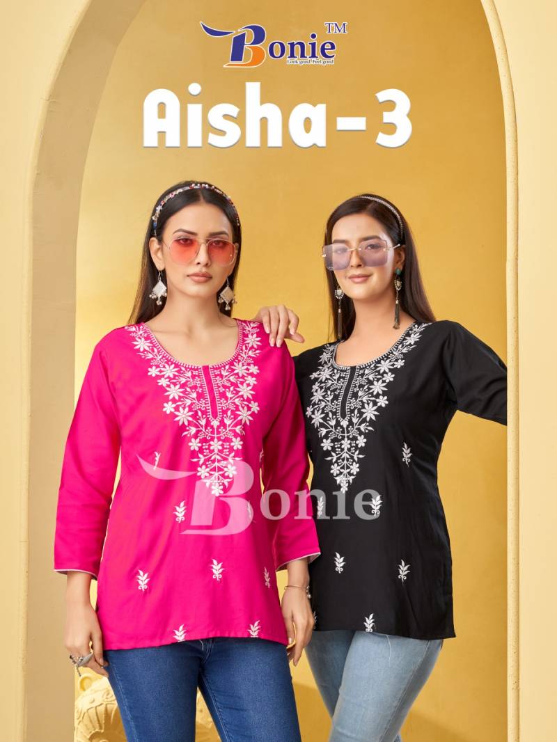 Bonie Aisha Vol 3 Lucknowi Ladies Top Collection