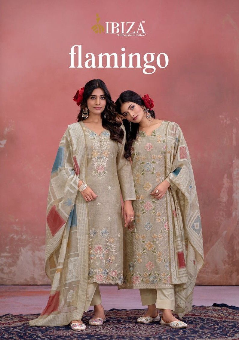 Ibiza Flamingo Designer Salwar Kameez Collection