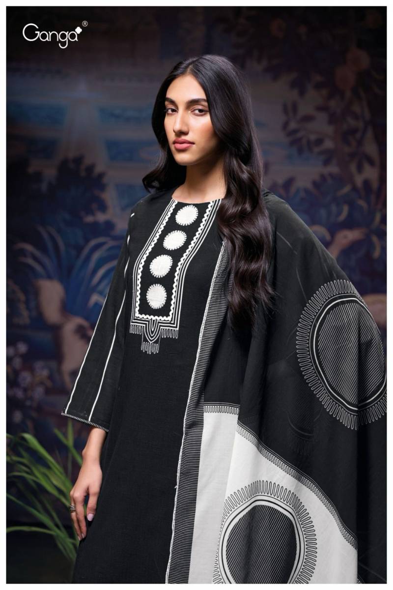 Ganga Devanie Cotton Printed Embroidered Suit Collection