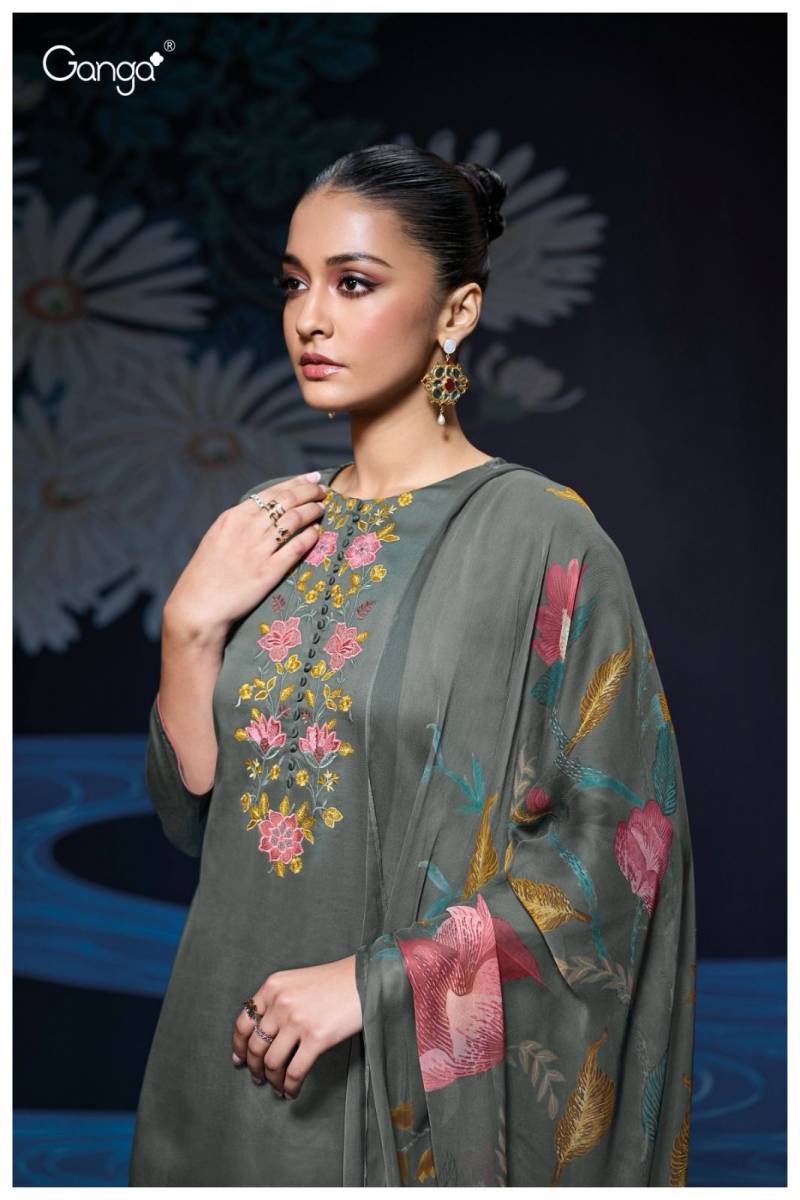 Ganga Jaime Cotton Embroidered Salwar Suit