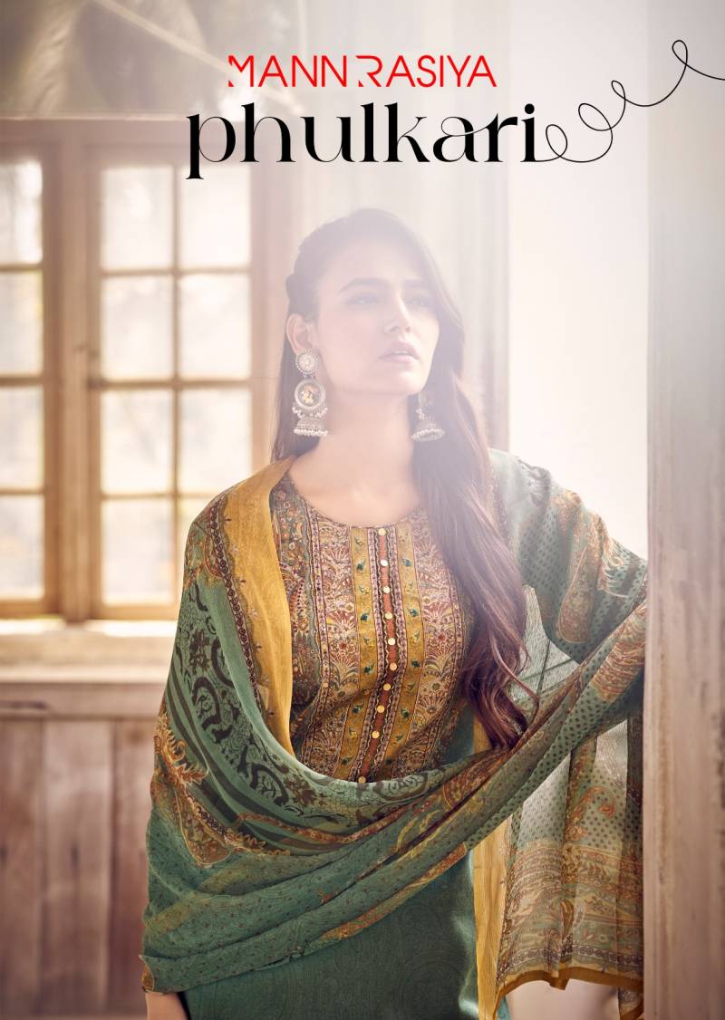 Mannrasiya Phulkari Designer Printed Salwar Kameez