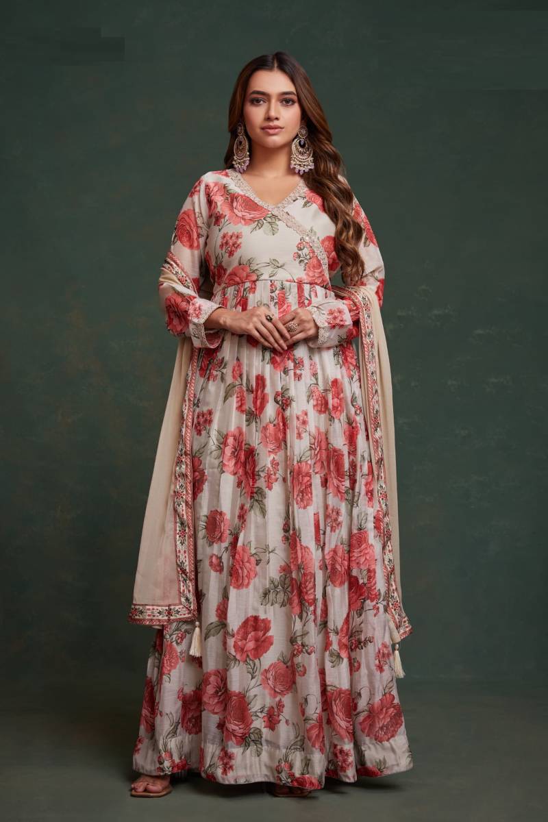 Kiara Kurti Vol 17 Zari Designer Gown With Dupatta Collection
