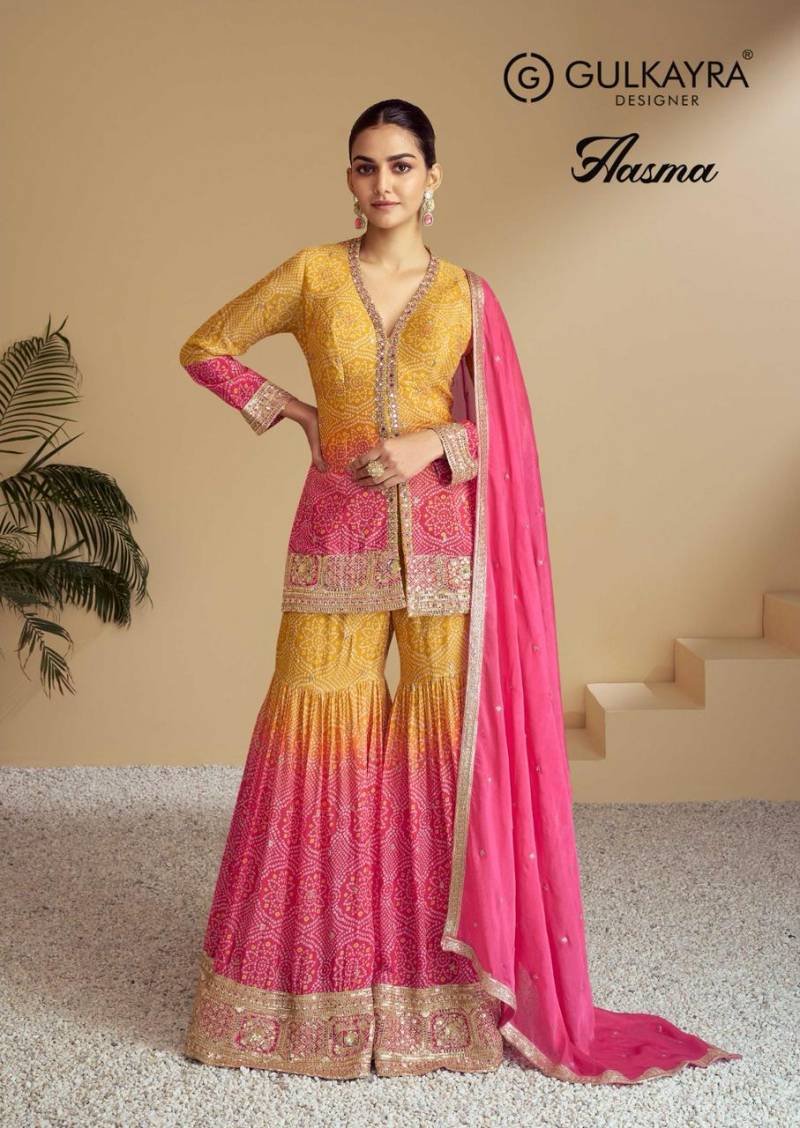 Gulkayra Aasma Chinon Designer Salwar Suits Collection