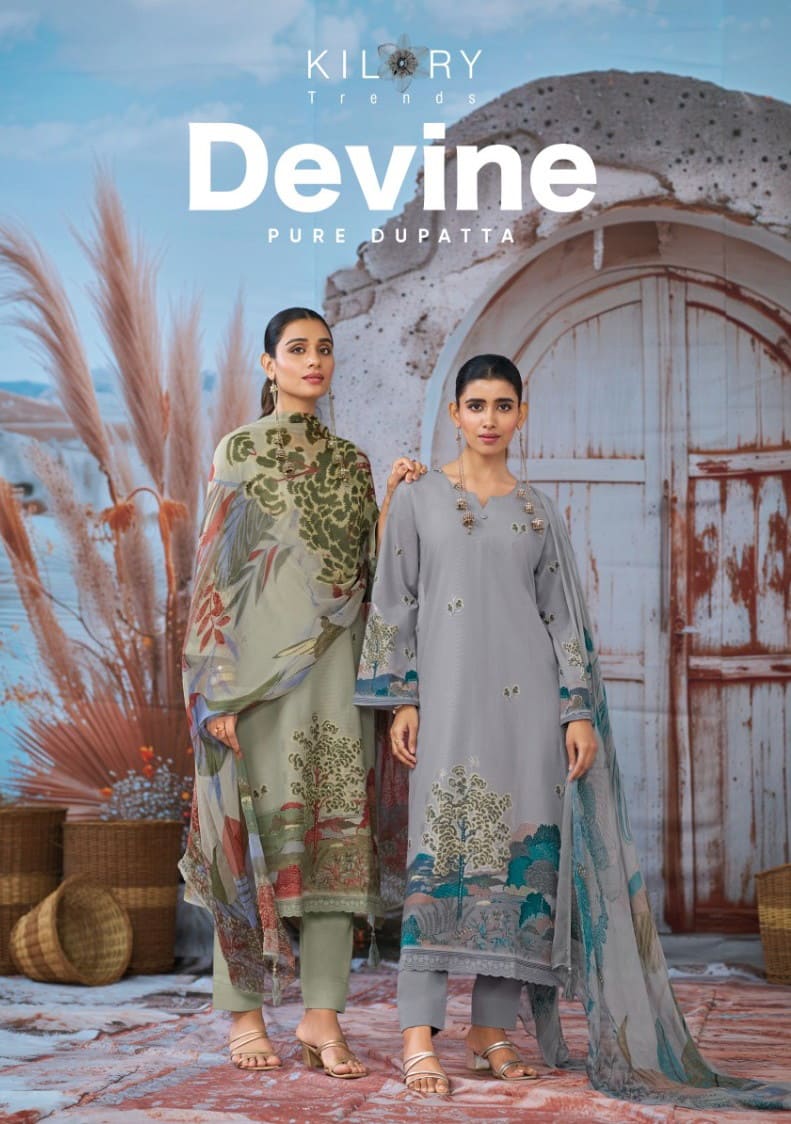 Kilory Devine Cotton Linen Printed Salwar Kameez