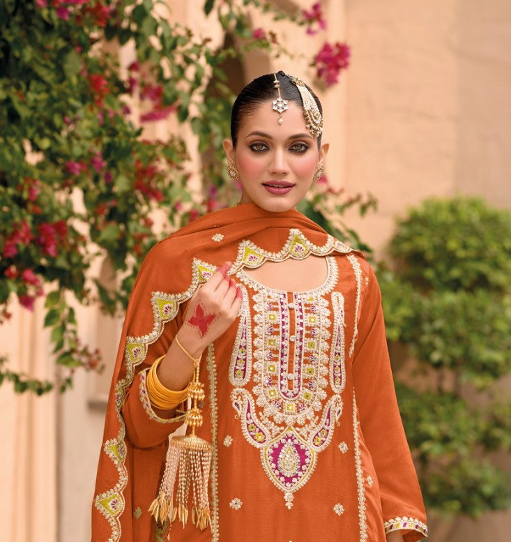 Super Hit 701 D To F Chinon Designer Salwar Suits Collection