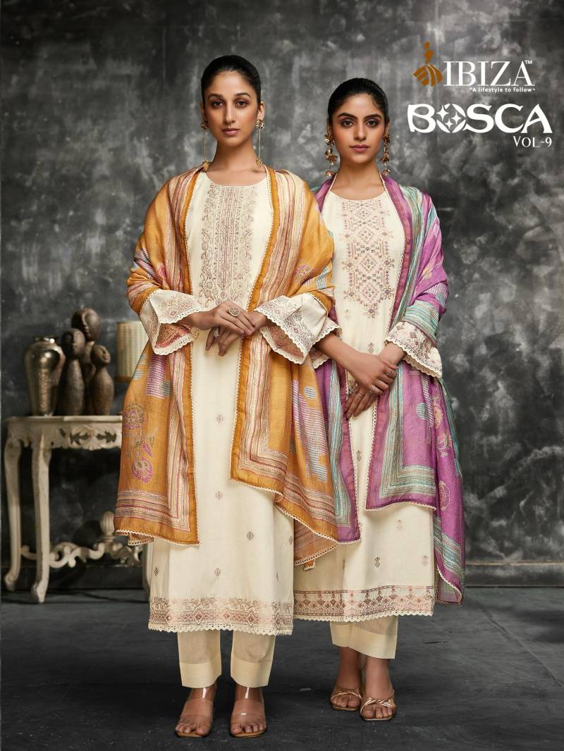 Ibiza Bosca Vol 9 Lawn Cotton Designer Salwar Kameez Collection