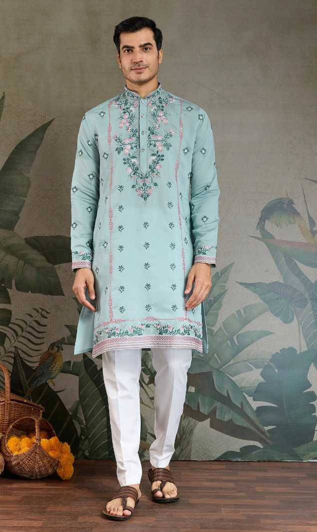 Shubhvastra The Fusion Fits 3 Silk Festive Wear Mens Kurta Collection