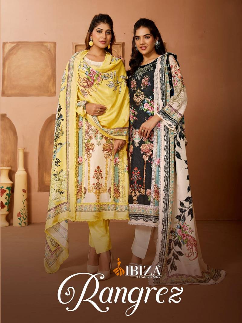 Ibiza Rangrez Bemberg Printed Salwar Suit Collection