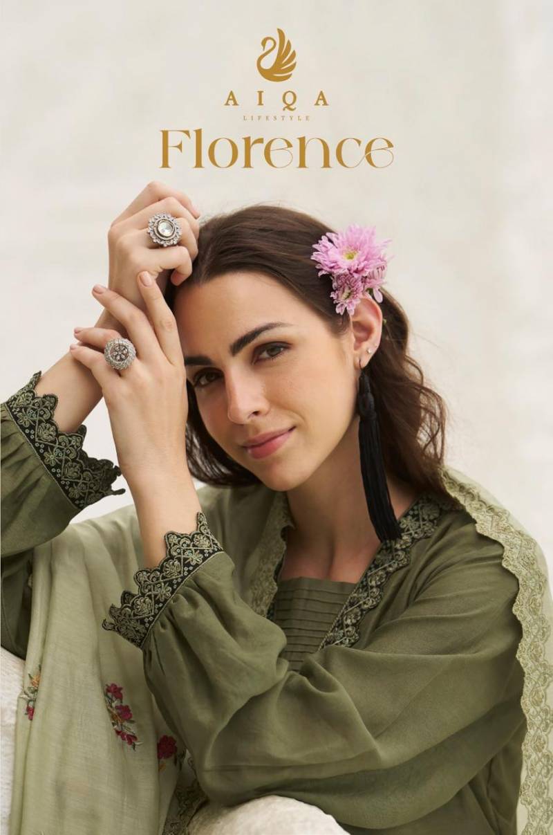 Aiqa Florence Bemberg Silk Designer Salwar Suit Collection