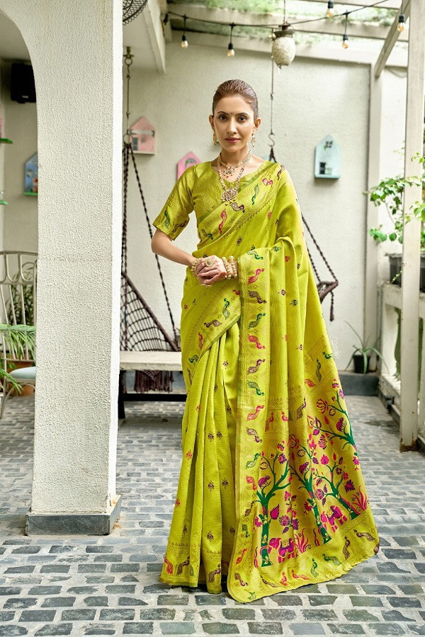 Meera 306 Zari Wedding Paithani Silk Saree Collection