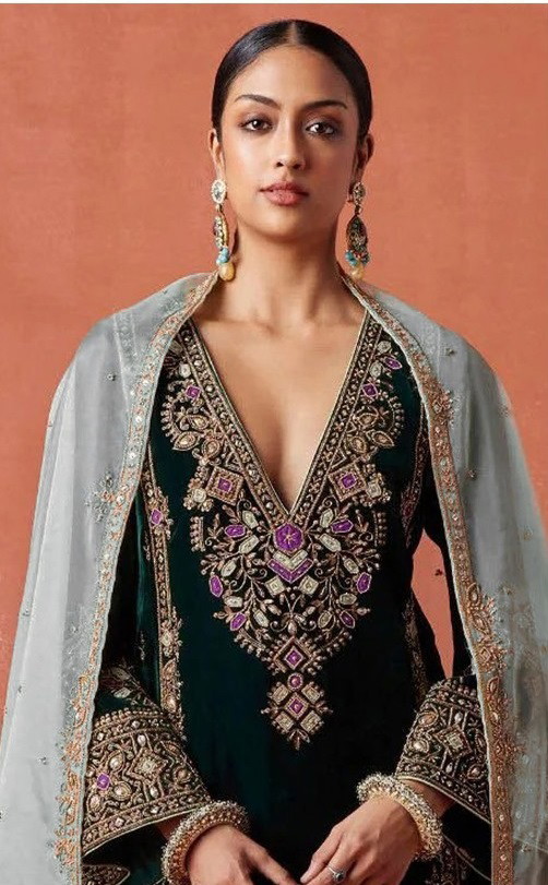 1320 A To F Colors Velvet Designer Salwar Kameez Collection