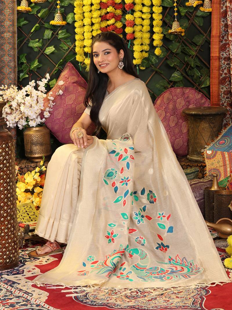 Ast Avyukta Linen Cotton Designer Saree Collection