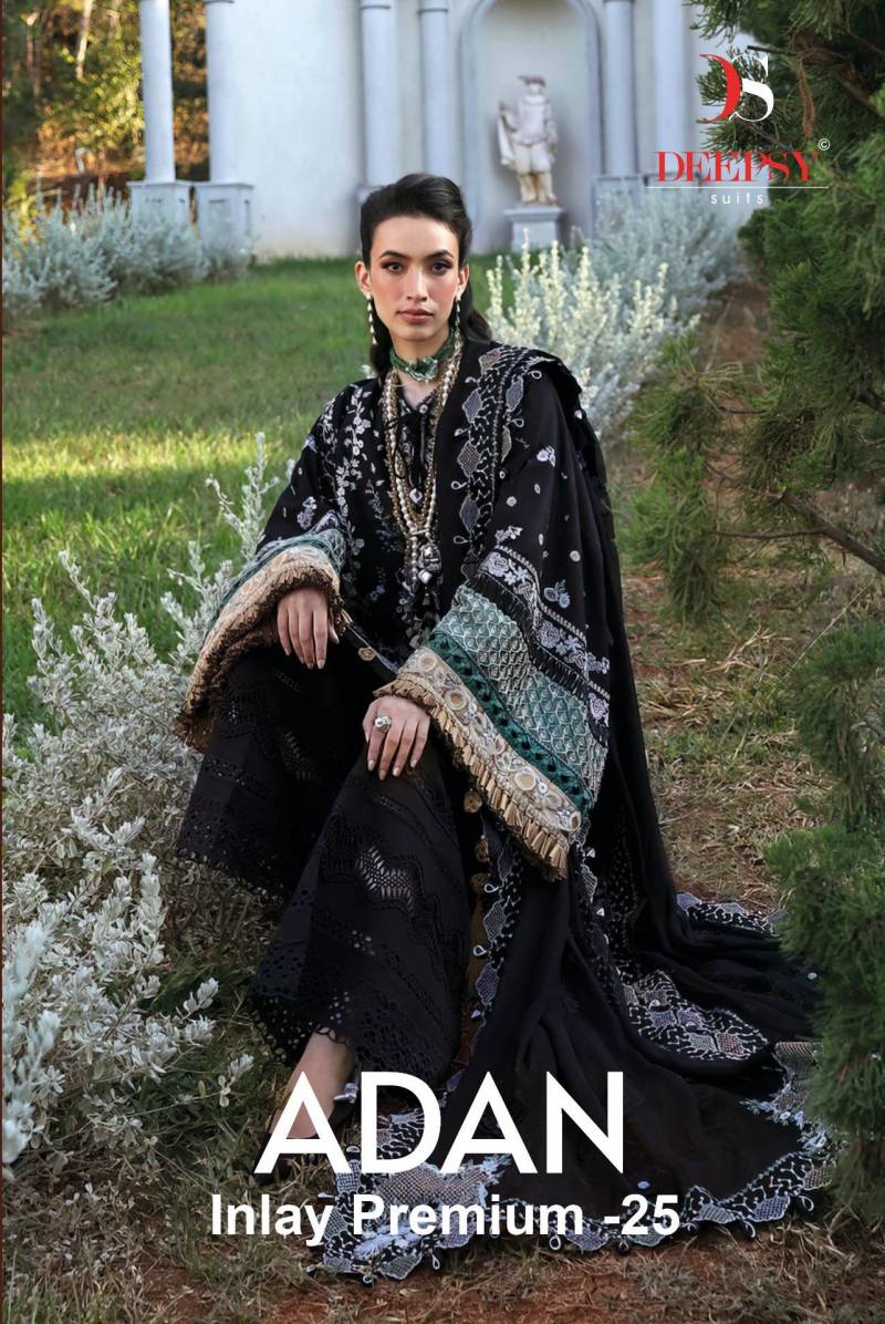 Deepsy Adan Inlay Premium Vol 25 Pure Cotton Pakistani Suits Collection