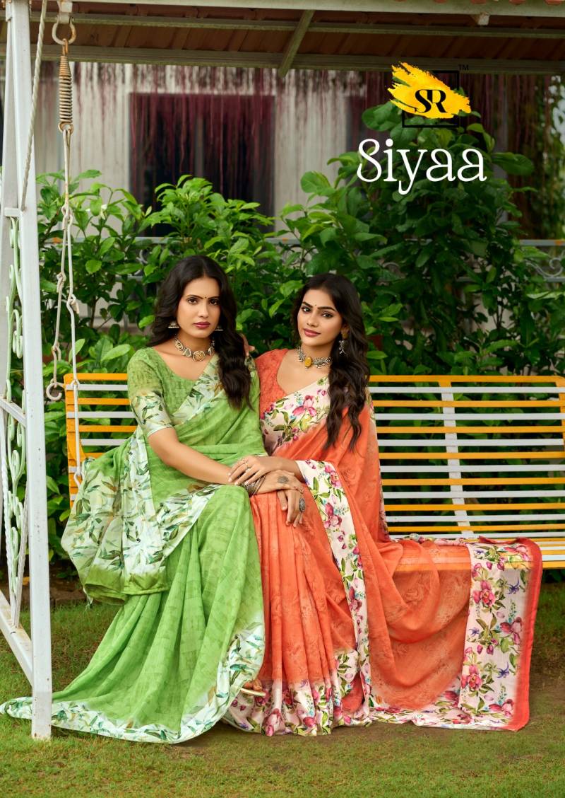 Sr Siyaa Silk Satin Regular Wear Saree Collection
