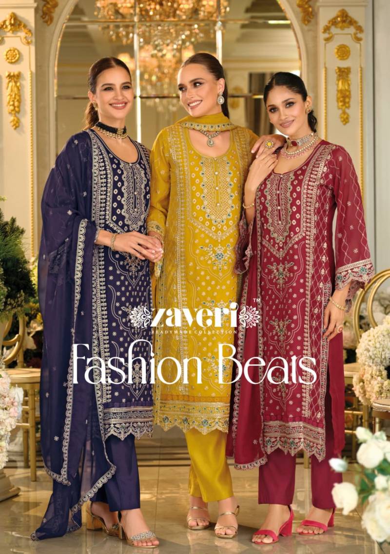 Zaveri Fashion Beats Embroidery Readymade Salwar Suits Collection