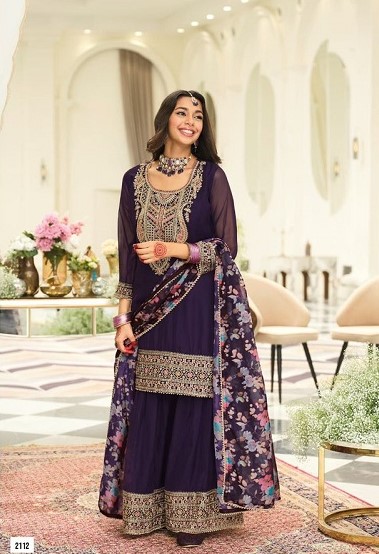 Eba Nidhi Embroidered Designer Readymade Salwar Suits Collection