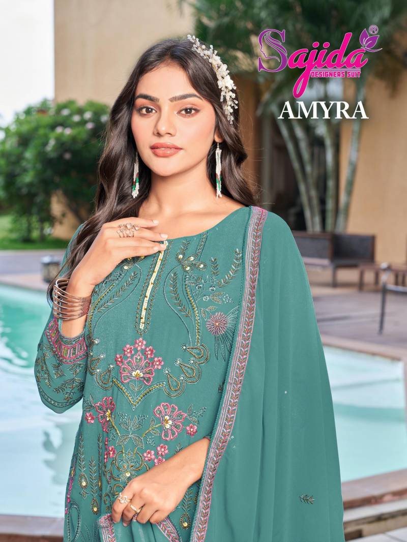 Sajida Amyra Vol 1 Embroidery Pakistani Suits Collection
