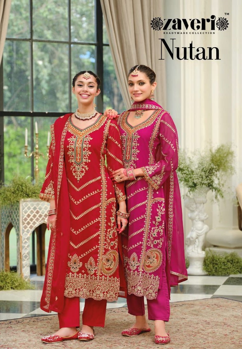 Zaveri Nutan Soft Organza Designer Salwar Suit Collection