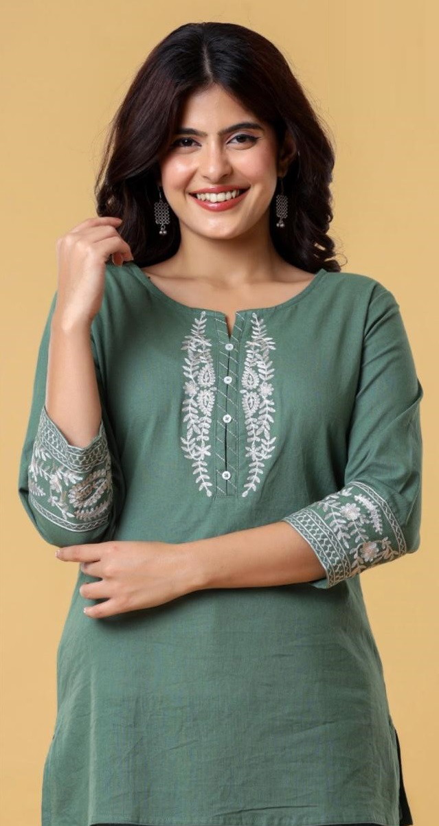 Naisha K 304 Embroidery Work Short Top Collection