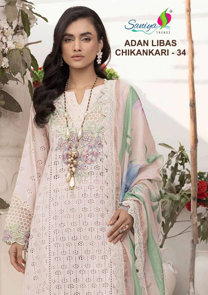 Saniya Adan Libas Chikankari Vol 34 Pakistani Suits Collection