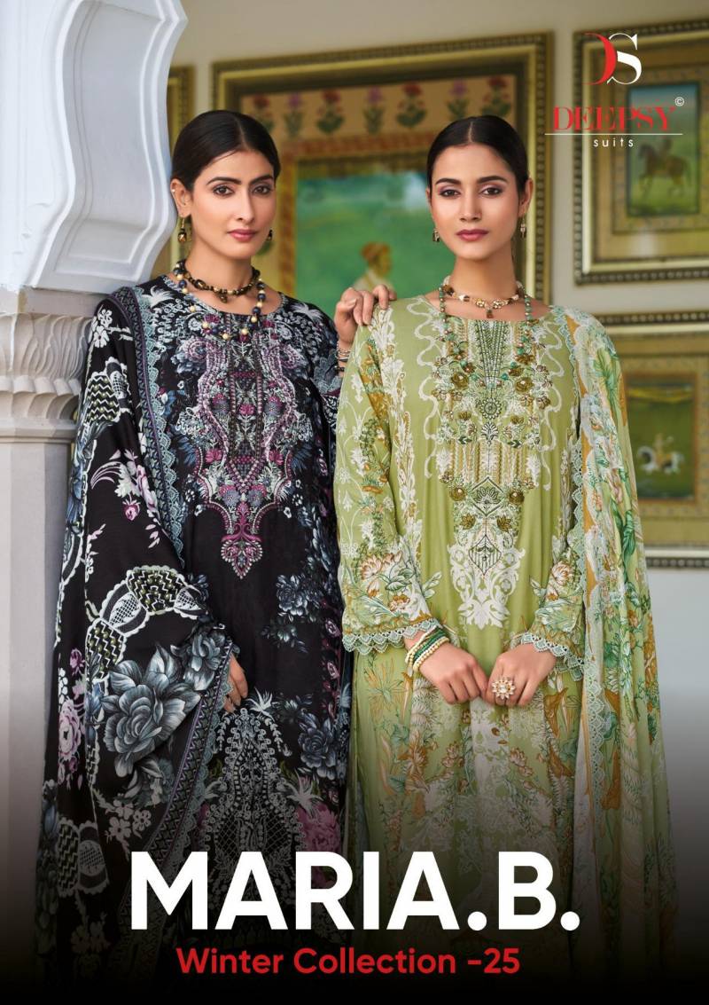 Deepsy Maria B Winter Collection 25 Viscose Pakistani Salwar Suits Collection