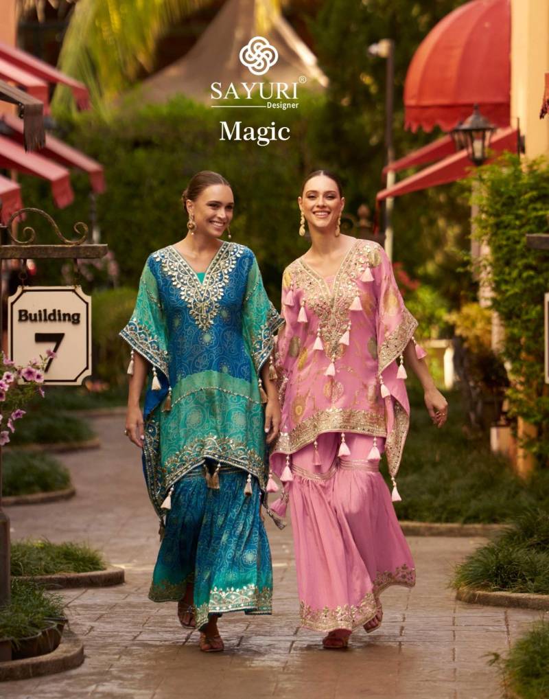 Sayuri Magic Viscose Hand Mirror Readymade Salwar Suits Collection