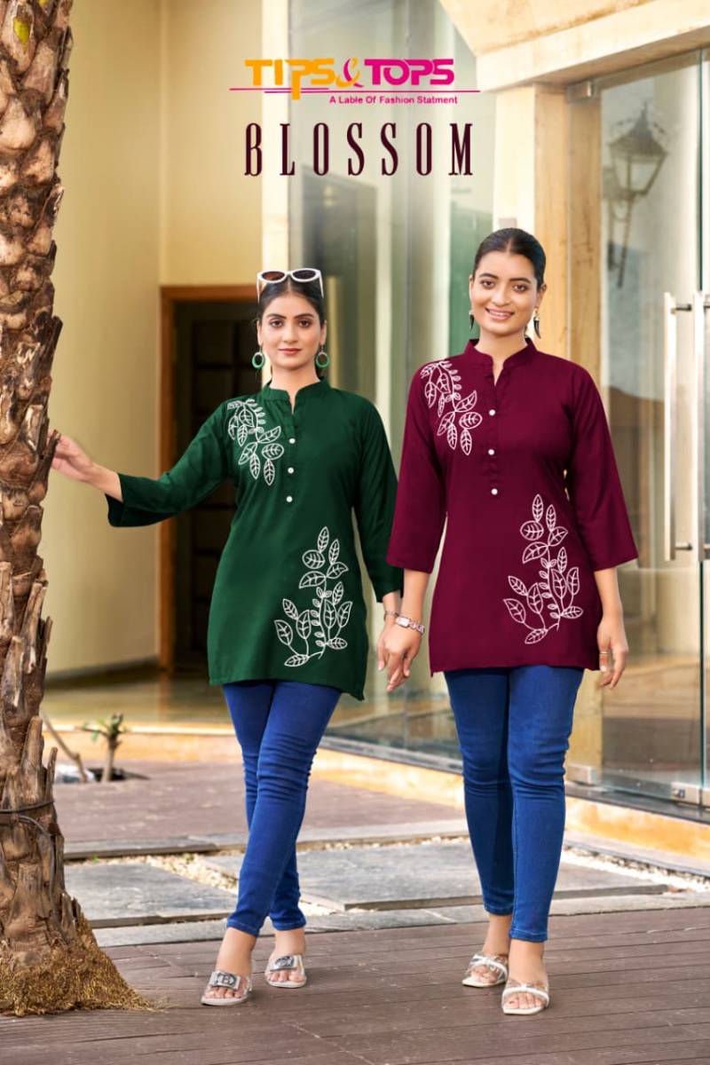 Tips And Top Blossom Designer Ladies Short Tops Collection