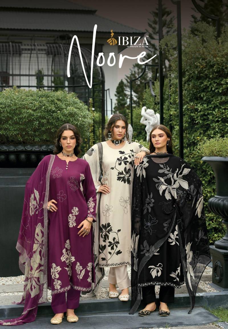 Ibiza Noore Viscose Pashmina Salwar Kameez Collection