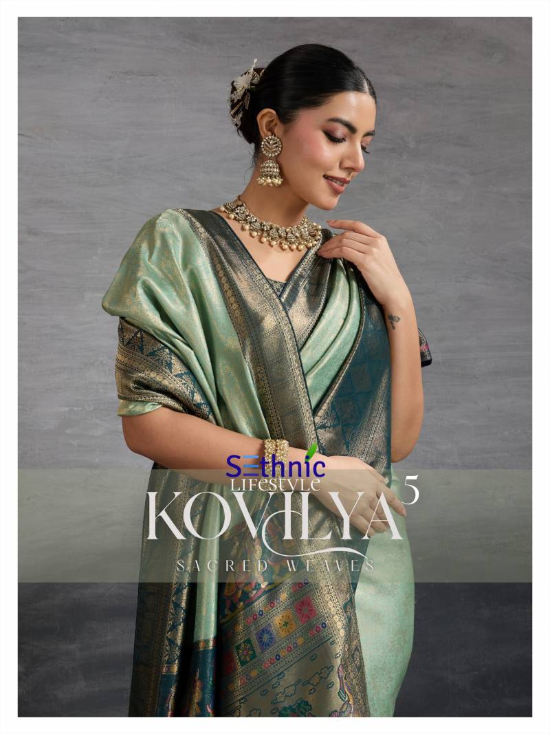 Sethnic Kovilya 5 Traditional Kanjivaram Silk Saree Collection