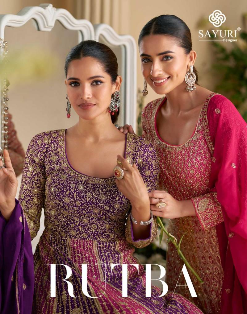Sayuri Rutba Heavy Embroidered Seroski Zarkan Designer Gown Collection