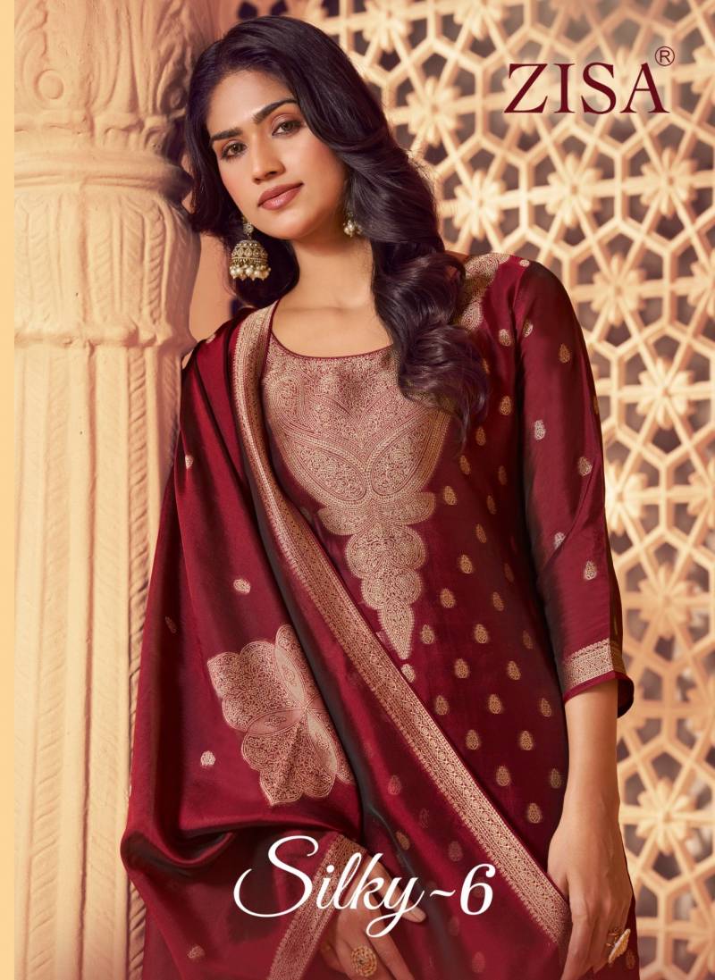 Zisa Silky 6 Bemberg Designer Salwar Kameez Collection