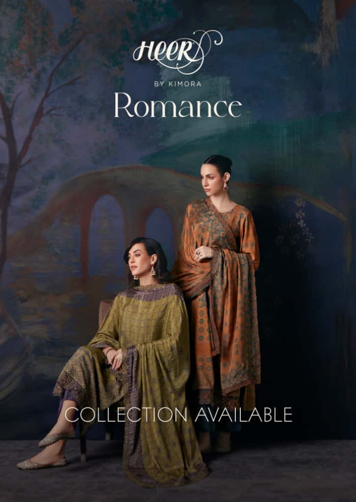 Kimora Heer Romance Musleen Embroidered Printed Salwar Suits Collection