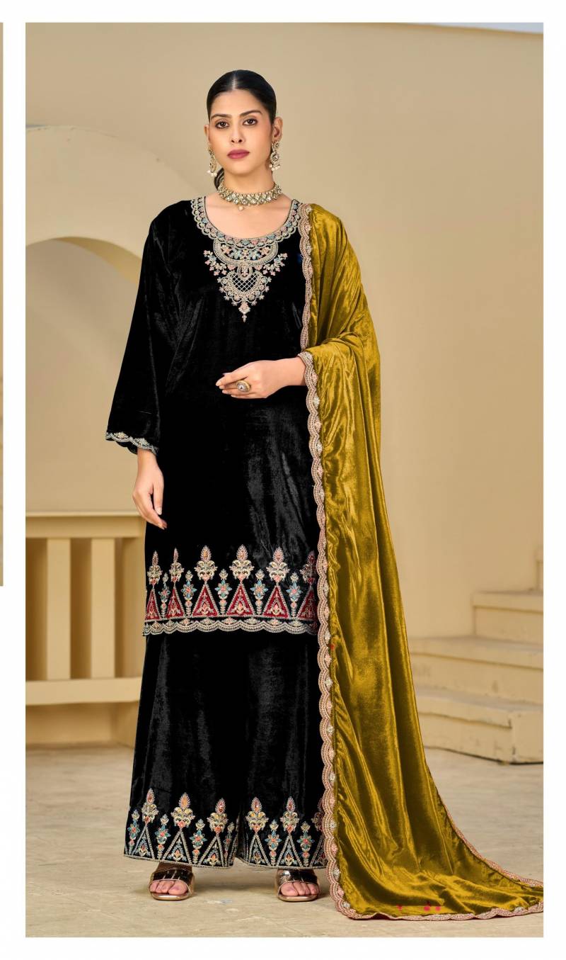 Deepsy D 3175 Viscose Velvet Designer Pakistani Readymade Suits Collection