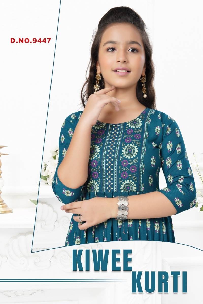 Kiwee Kurti 9447 Printed Kids Wear Kurti Collection