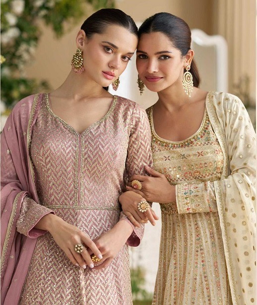 Parampara 5806 To 08 Premium Georgette Designer Gown Collection