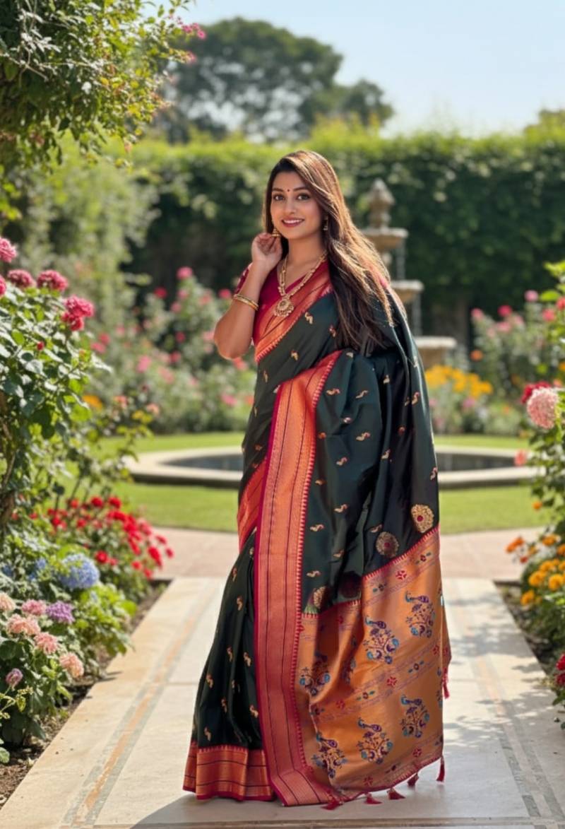 Vt 6064 T Soft Pethani Silk Meenakari Saree Collection