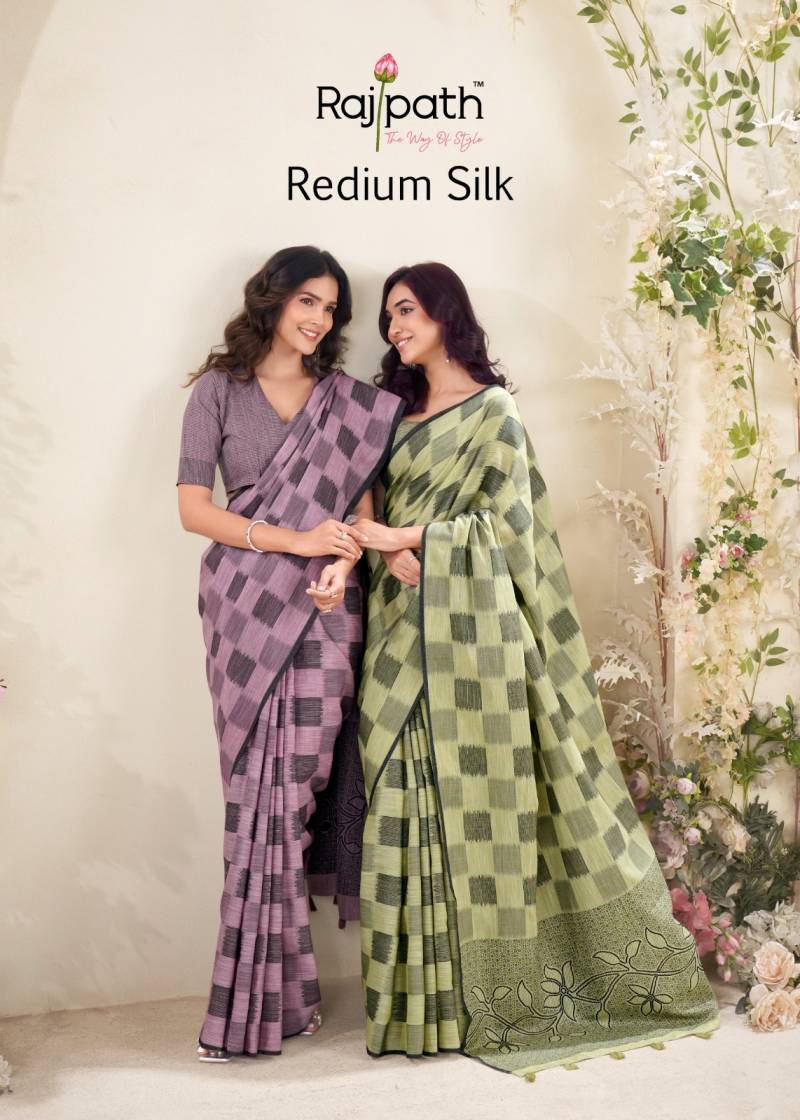 Rajpath Redium Silk Beautiful Linen Saree Silk Coillection