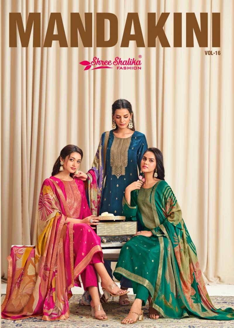 Shree Shalika Mandakini Vol 16 Viscose Designer Dress Material Collection