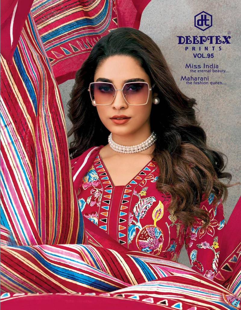 Deeptex Miss India Vol 95 Cotton Dress Material Collection