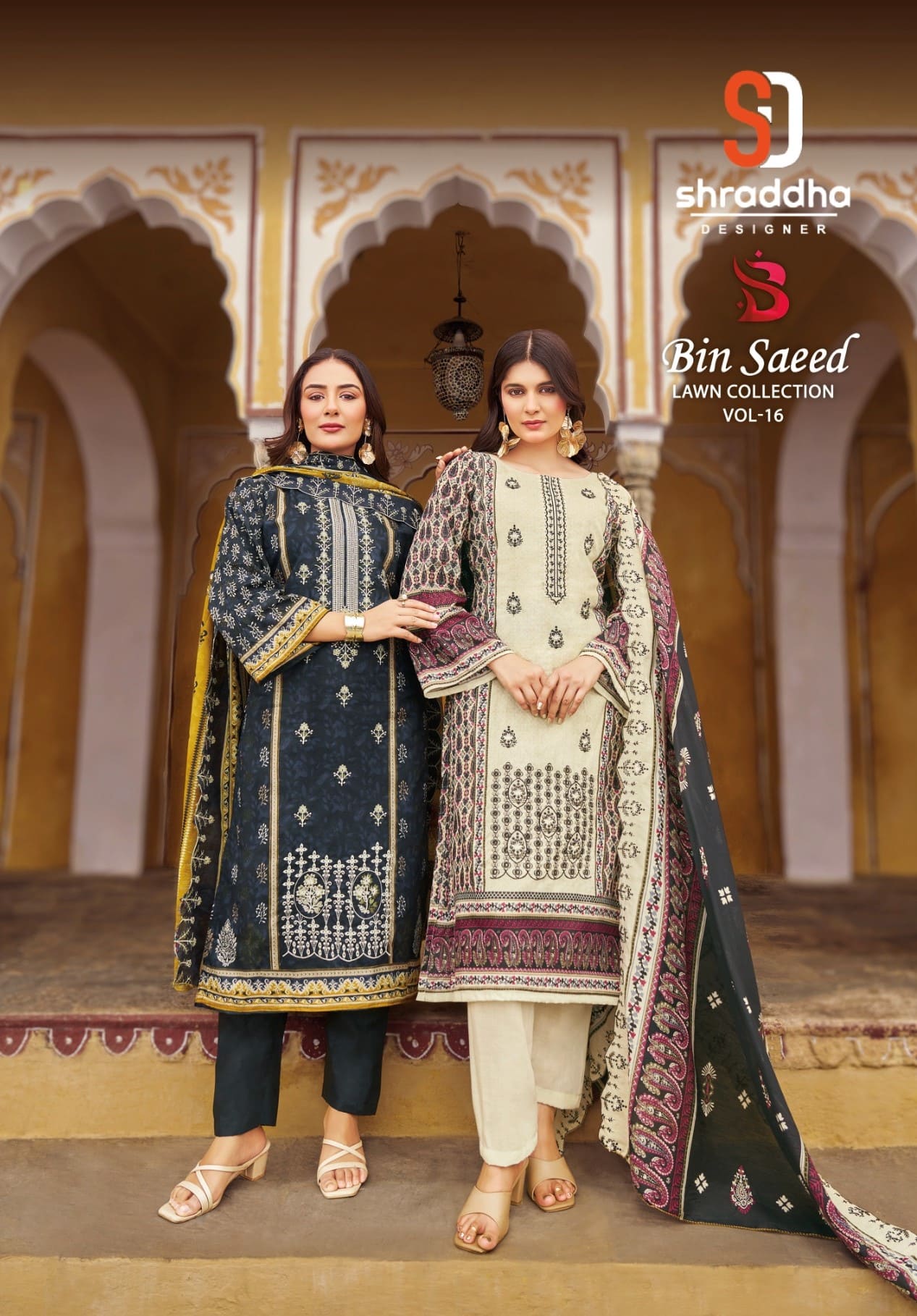 Shraddha Bin Saeed Lawn Collection Vol 16 Pakistani Suits Collection