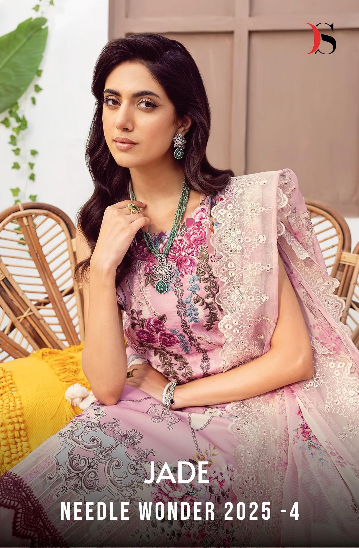 Deepsy Jade Needle Wonder 2025 Vol 4 Pakistani Salwar Suits Cotton Dupatta
