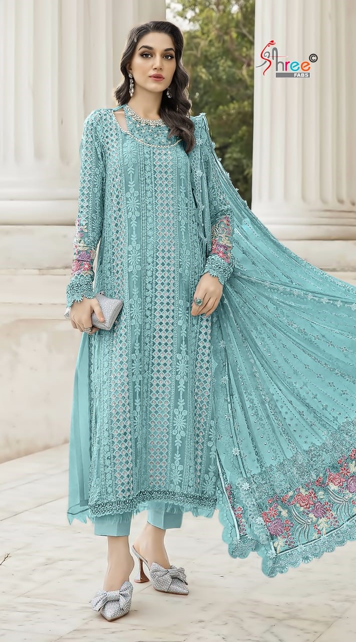 Shree Sf 5548 Embroidery Designer Pakistani Salwar Suits Collection