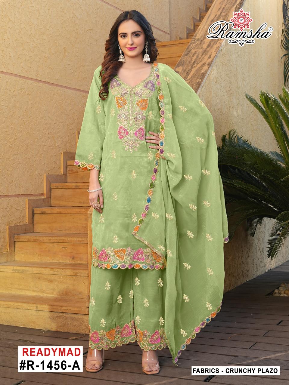 Ramsha R 1456 A To D Readymade Pakistani Salwar Suits Collection