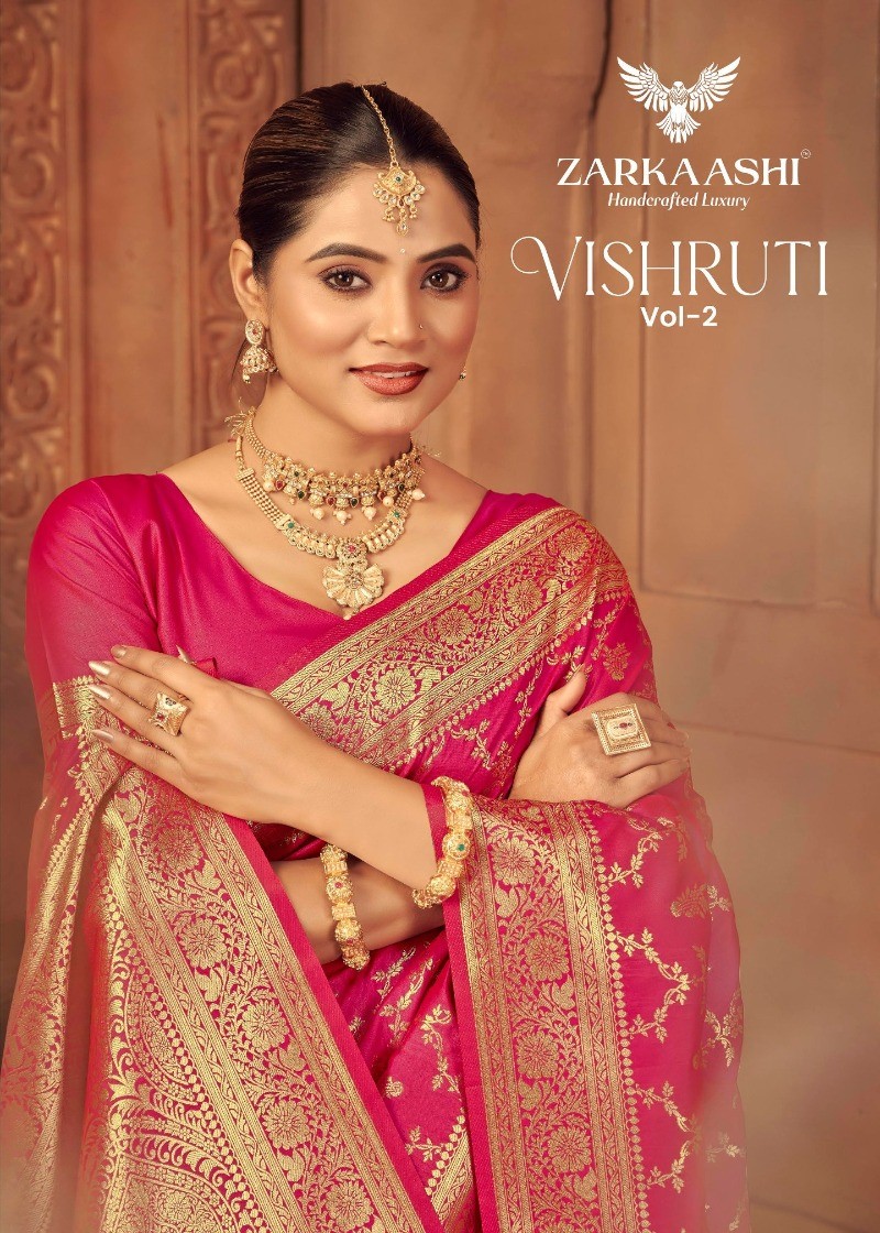 Zarkaashi Vishruti Vol 2 Traditional Wear Saree Best Price