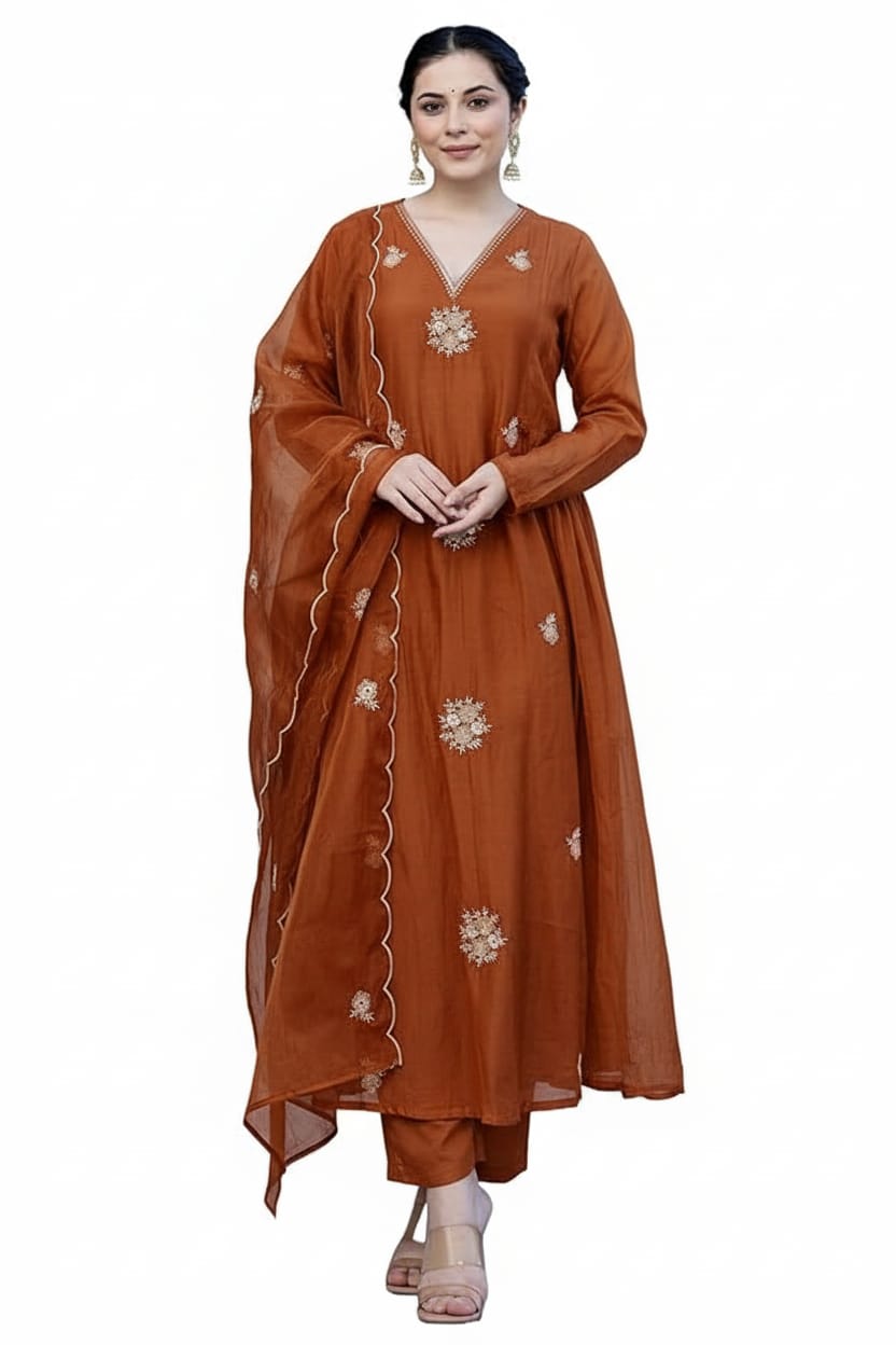 Dhruvi 400 Silk Festive Wear Kurti Pant And Dupatta Collection