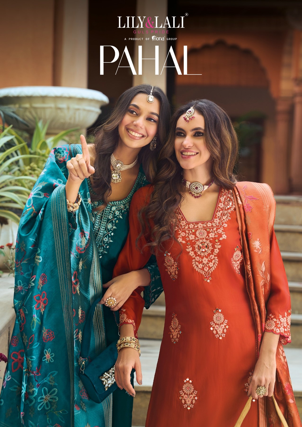 Lily And Lali Pahal Viscose Silk Designer Kurti Pant And Dupatta Collection