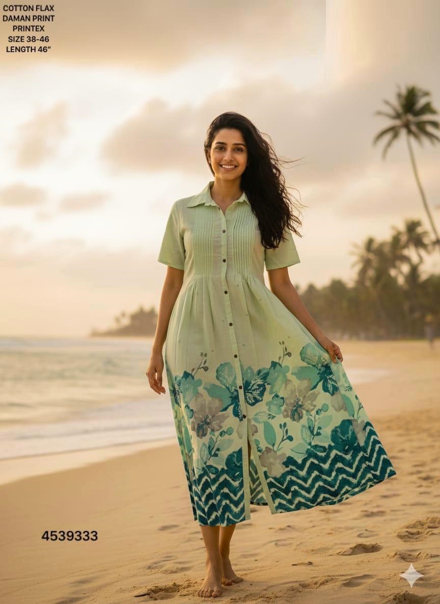 Naisha K 613 Digital Printed Casual Wear Fancy Frock Collection