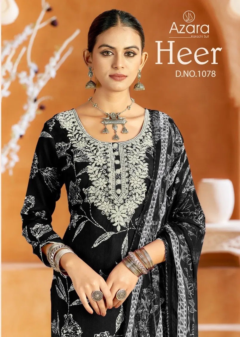 Radhika Azara Heer 1078 Cambric Cotton Dress Material Collection